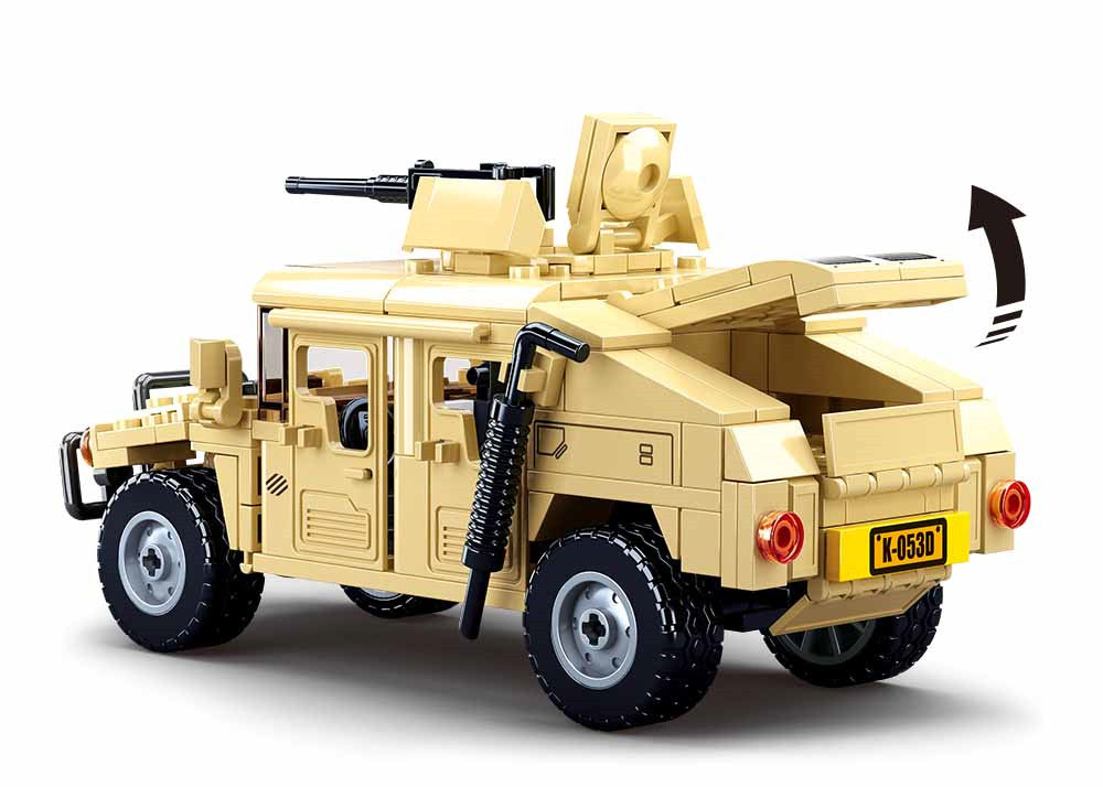 Hummer Assault Army Vehicle Building Brick Kit (265 pcs)