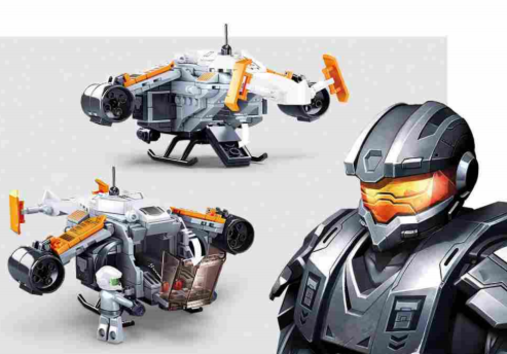 Atomic Storm Uprising, Thunder Aircraft Building Brick Kit (211 pcs)