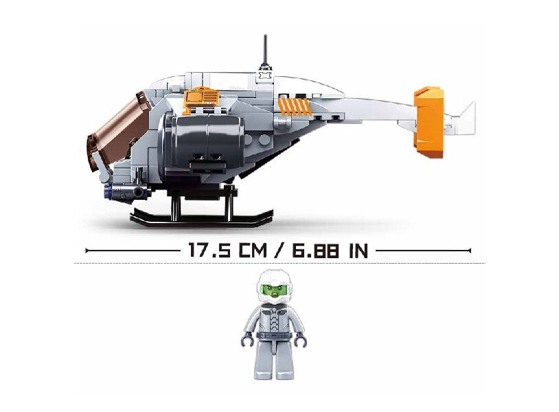 Atomic Storm Uprising, Thunder Aircraft Building Brick Kit (211 pcs)