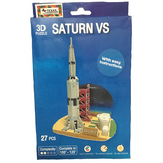 3D NASA Puzzle Saturn V Rocket (25pcs)