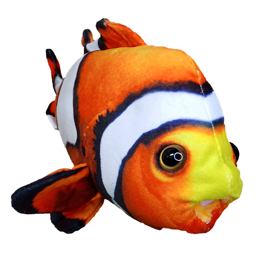 Texas Toy Distribution S-1093B Plush Clownfish Stuffed Animal