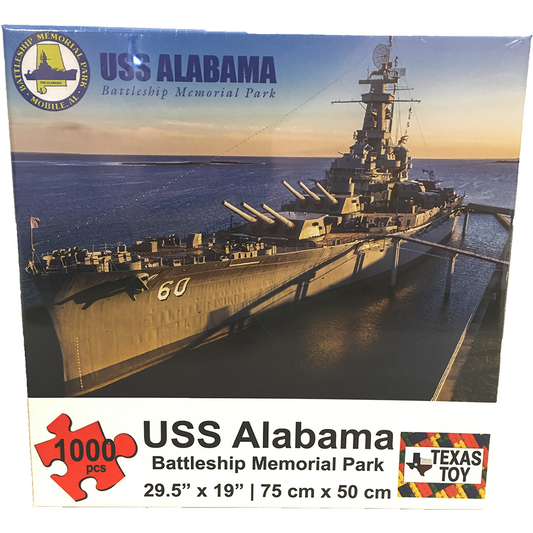 USS Alabama Battleship Cardboard Puzzle 1000-pc 2mm