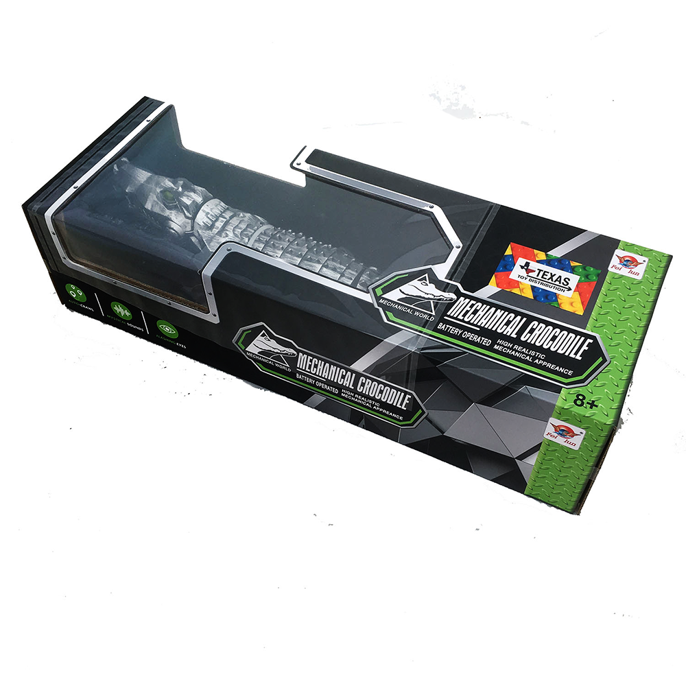 Mechanic Silver Crocodile Walking Toy Texas Toy Distribution