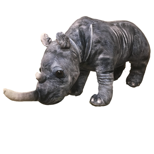 White Rhino Zoo Plush 14" Stuffed Animal