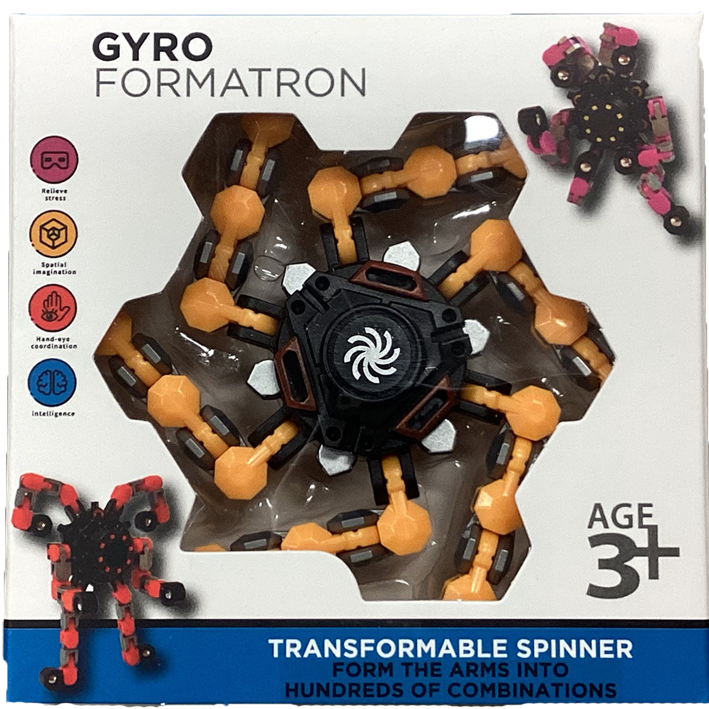 Gyro Formatron Fidget Spinners with Adjustable Arms