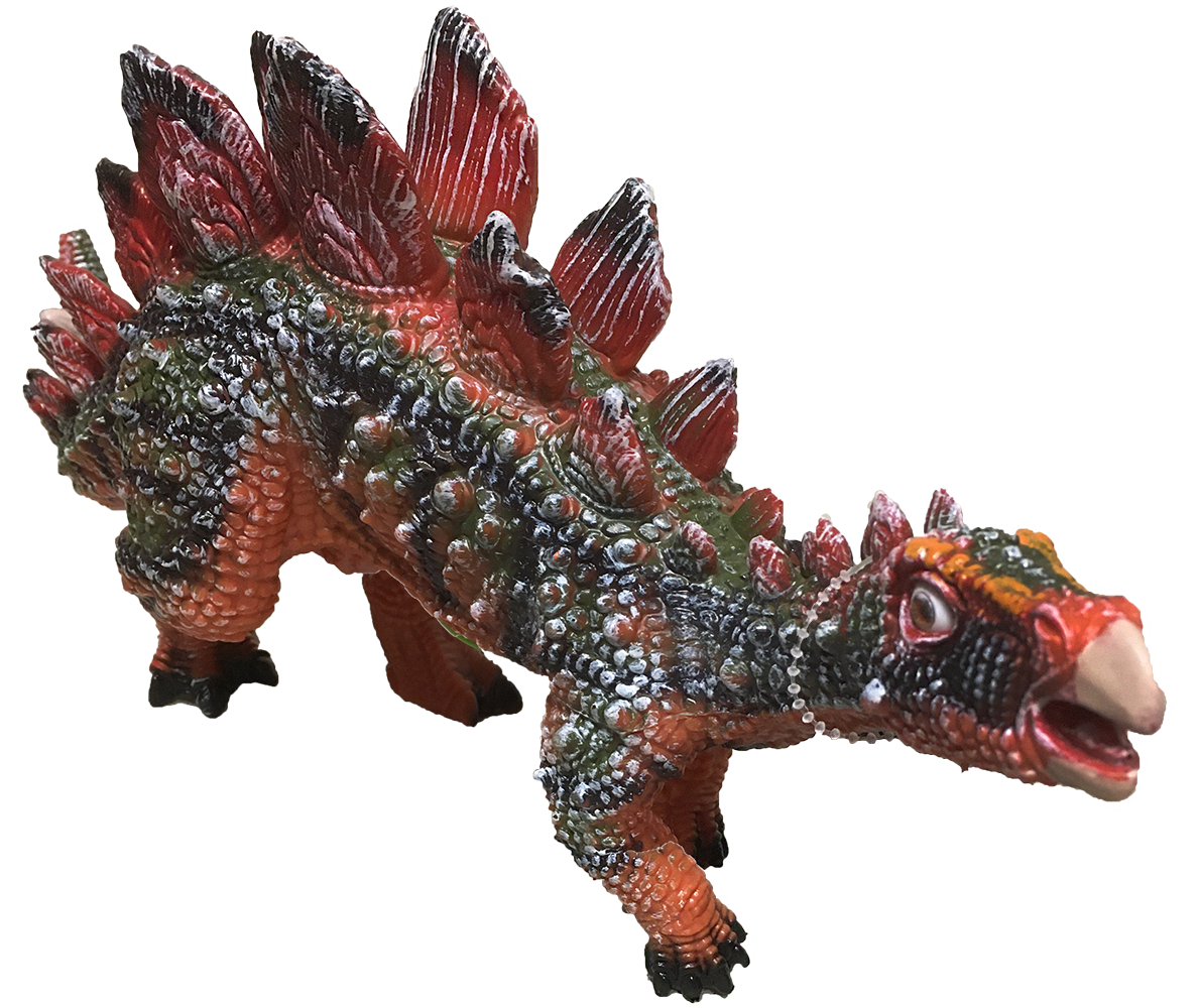 Stegosaurus 17" Vinyl Dinosaur Figurine with Sound Effects