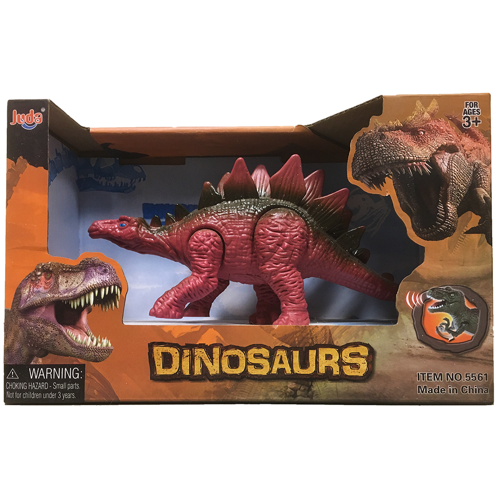 Dinosaur Figurine Toys with Sound Effects, Left Arm Pull
