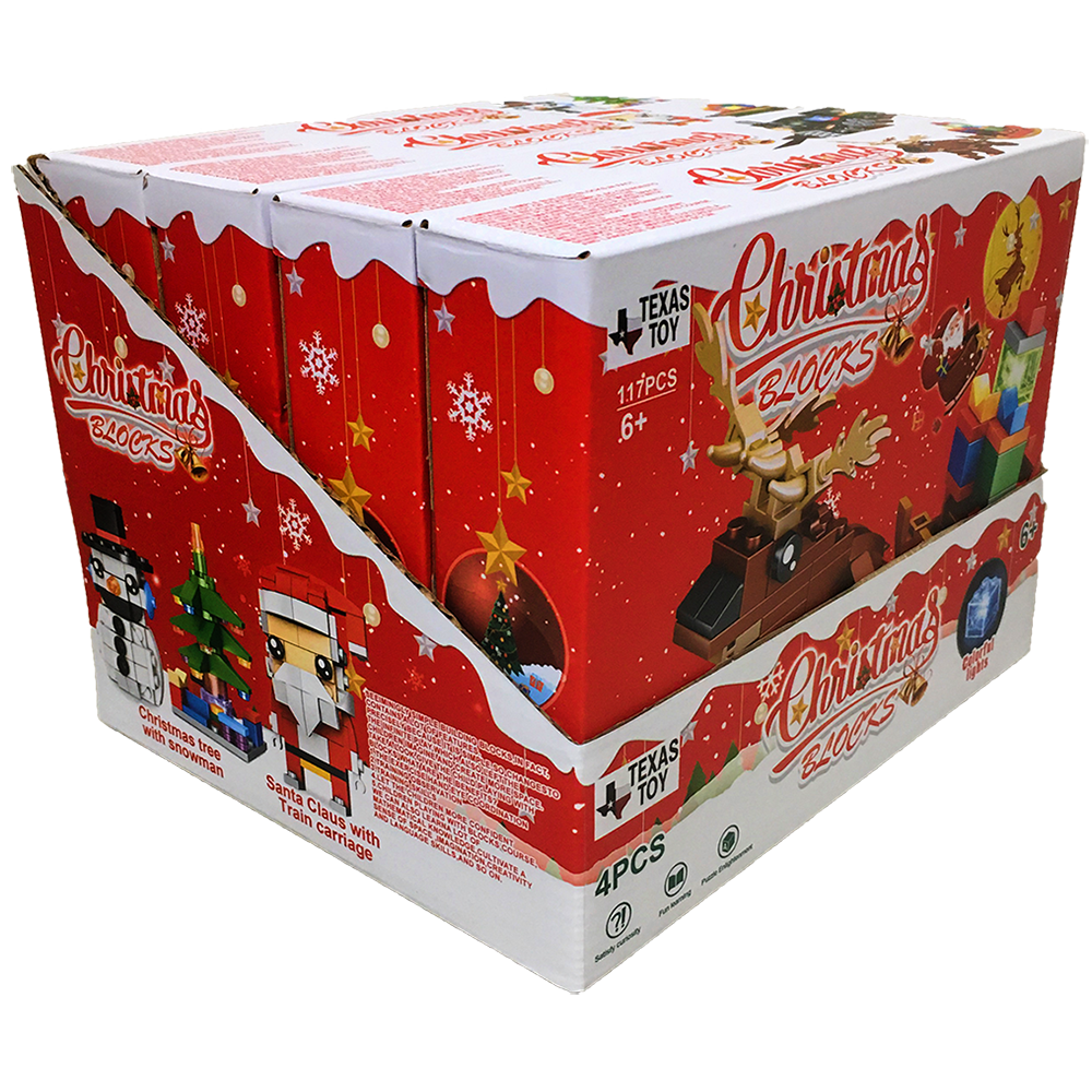 Christmas Blocks Larger Kit Display Set, x4 kits