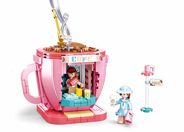Coffee Café Building Brick Kit (268 pcs)