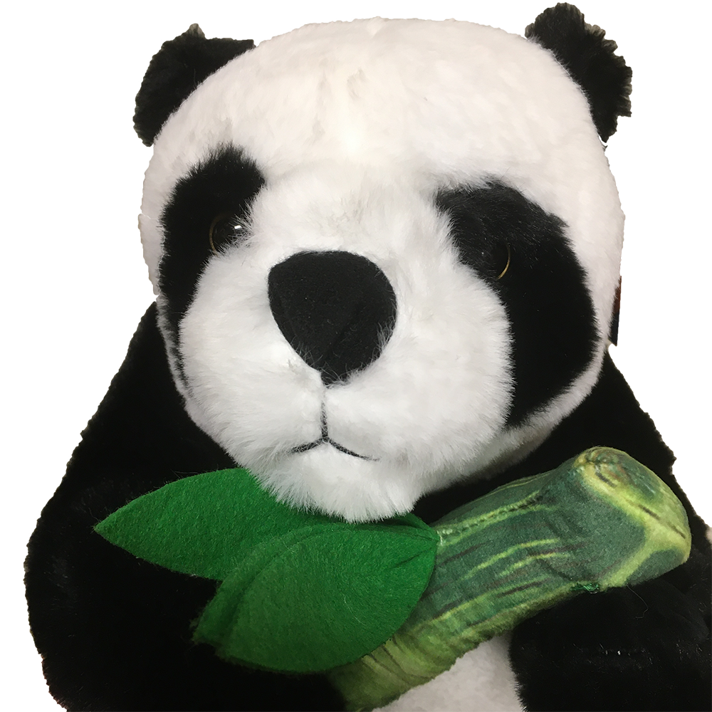 Panda Plush Stuffed Animal with Bamboo 11.5" Tall