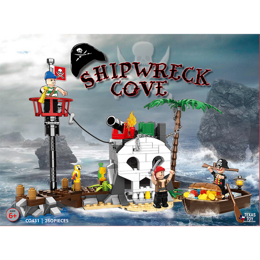 Shipwreck Cove Pirate Building Brick Kit (260 pcs)