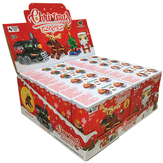 Christmas Blocks Display Set, Stocking Stuffer XMas Brick Kits