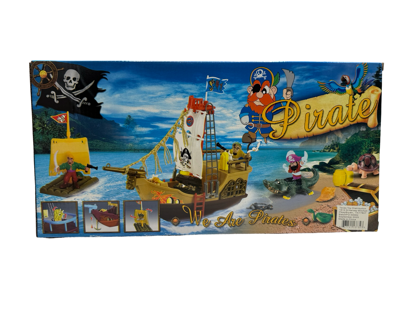 Pirate ship set w/figures