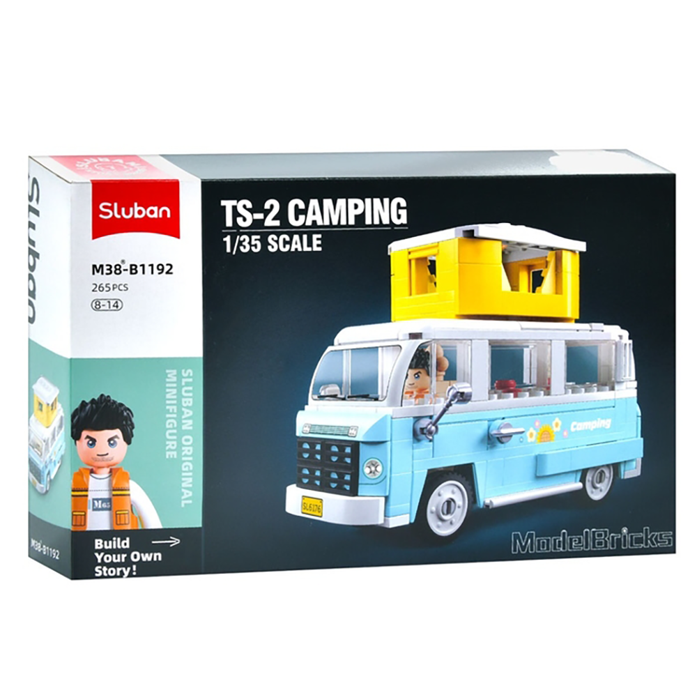 Model Bricks Camping Van Building Brick Kit (255 pcs)