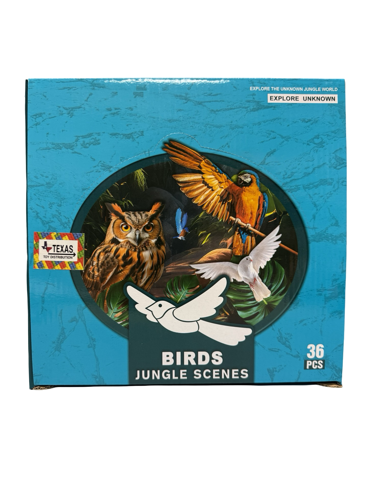 Bird Figurines Display of 36