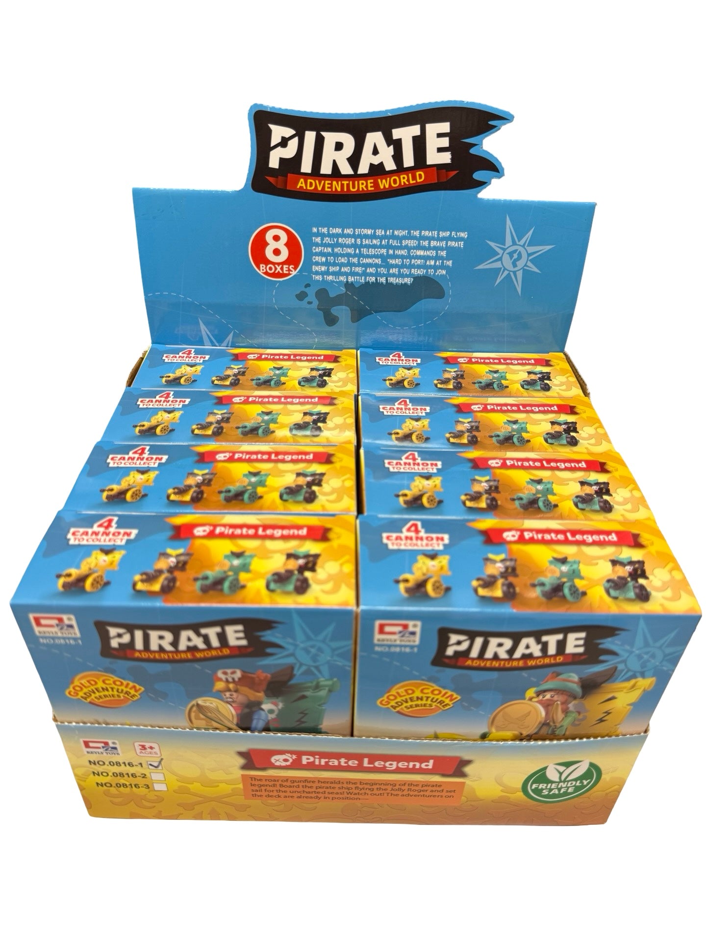 Pirate Cannons w/Pirate & accessories (case of 8)