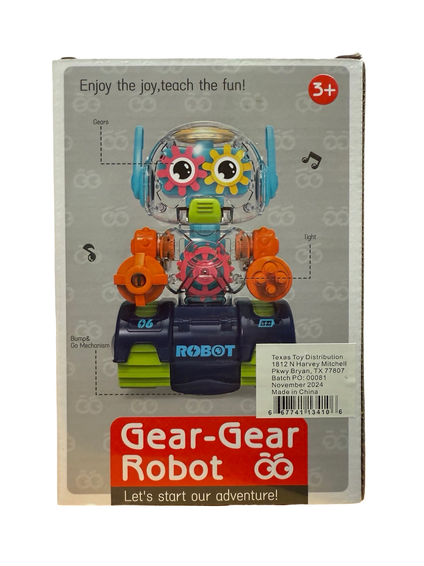 Robot Rotating Gear Electronic Light-Up Toy (2 Designs)