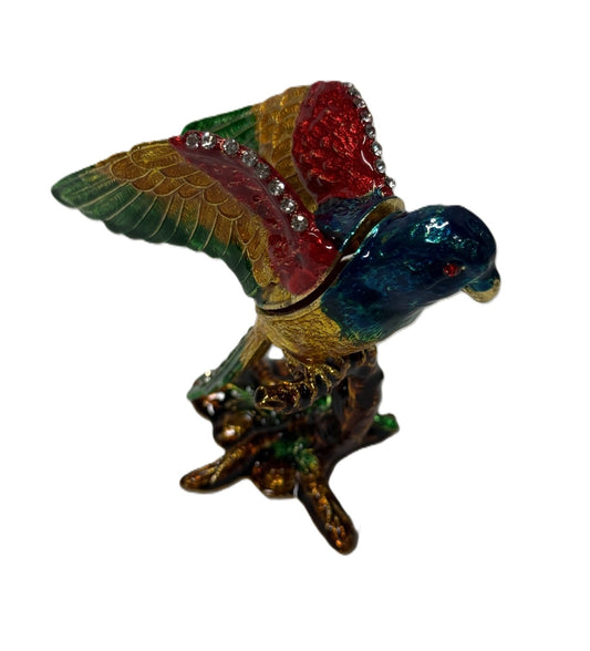 Parrot Trinket Box 4"