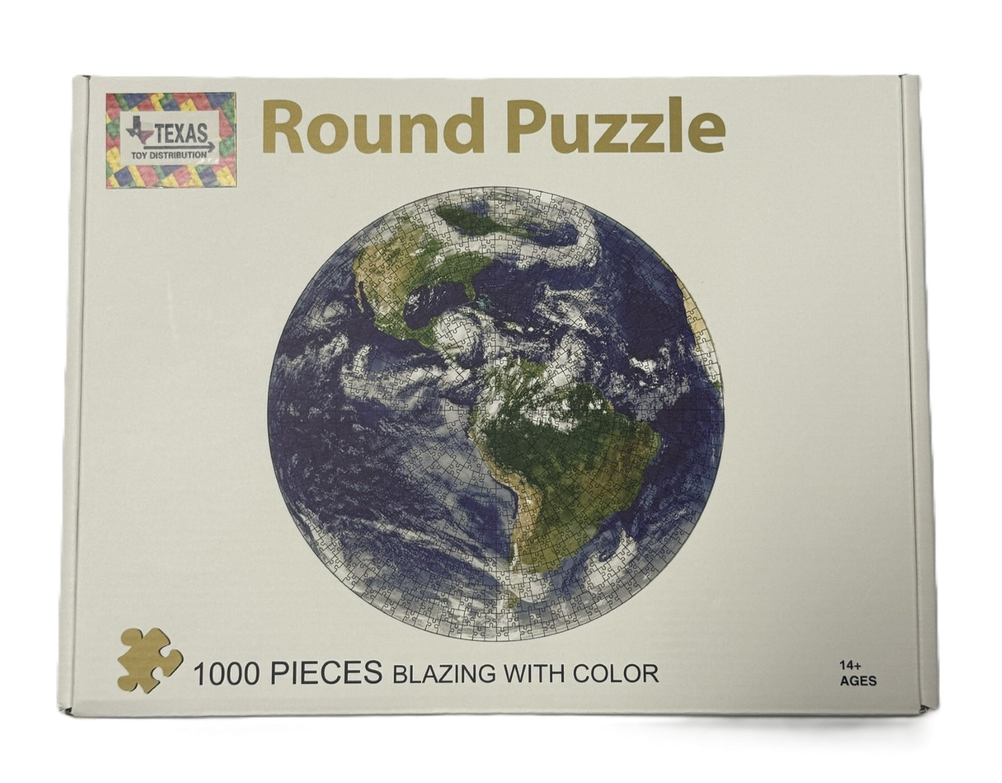 Round Puzzle Planet Earth