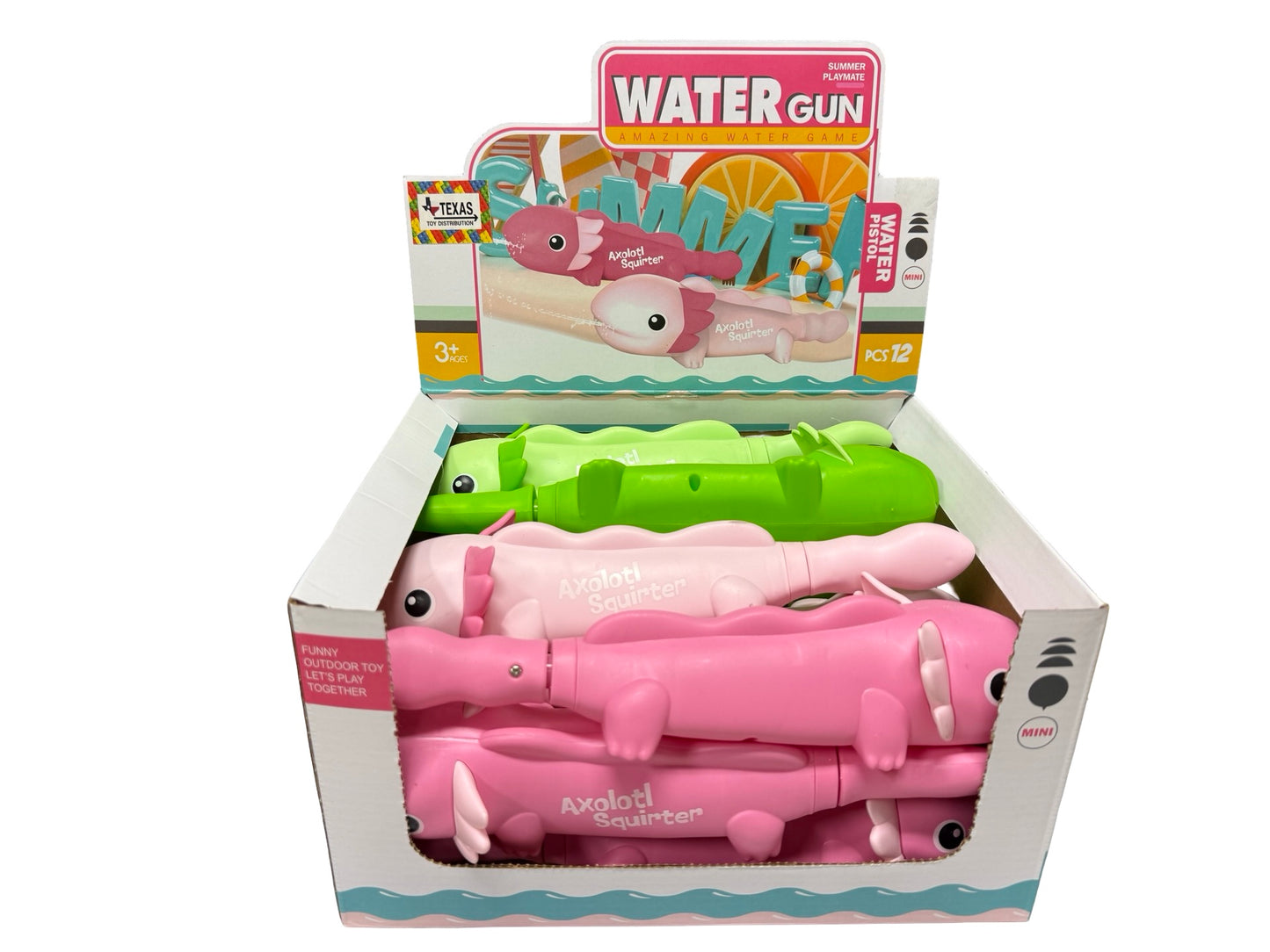Axolotl Water Squirter-gun (box of 12)