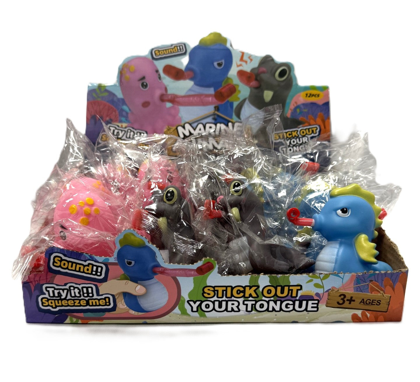 Marine Animals Squeezable Display Box 12 ct.