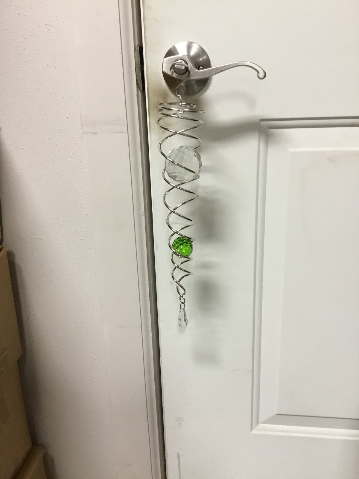 Wind Spinner Crystal Ball Triangle Hanger