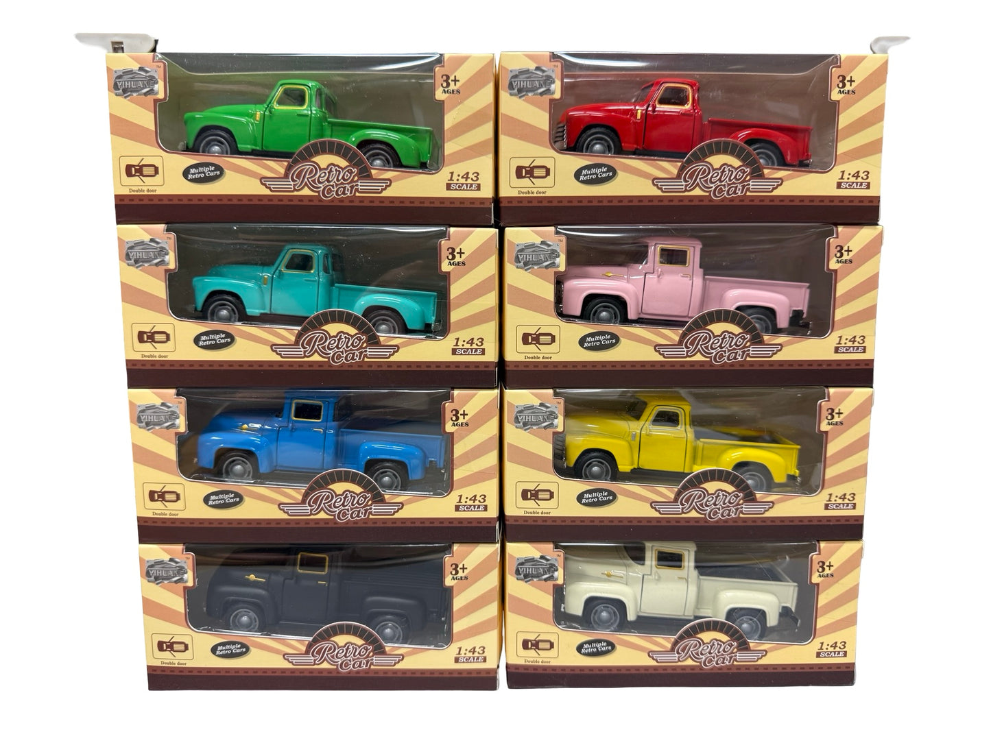 Classic pull-back die-cast Vintage Trucks (8 colors)