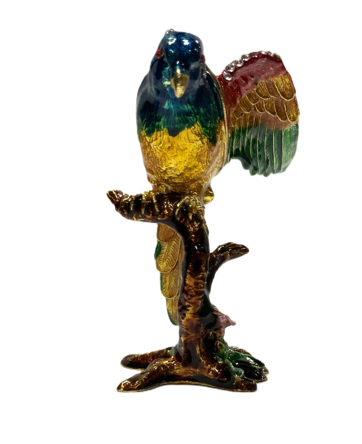 Parrot Trinket Box 4"
