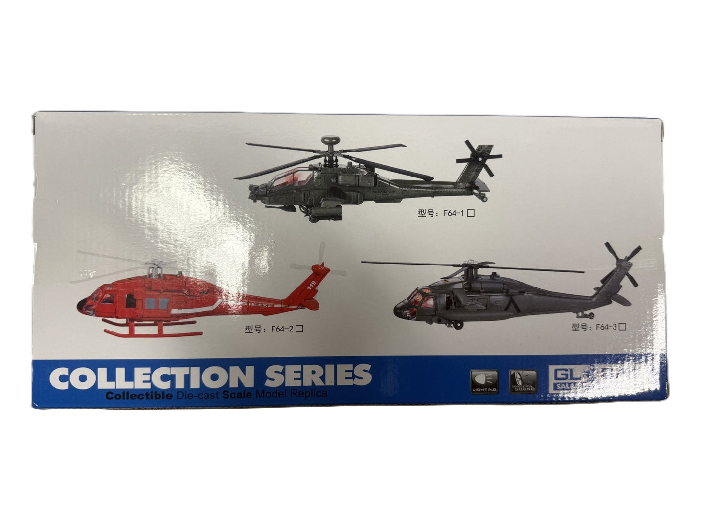 Die-Cast F64 Apache Helicopter Collectible