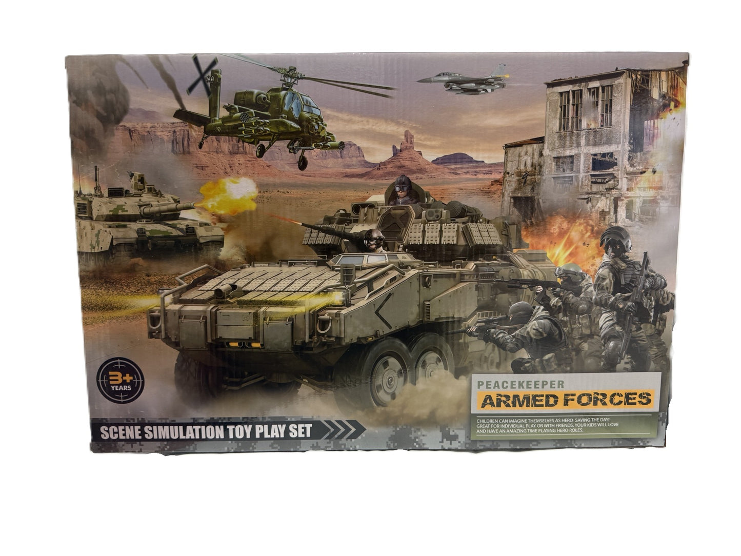 Military Armed Forces Set with Vehicles