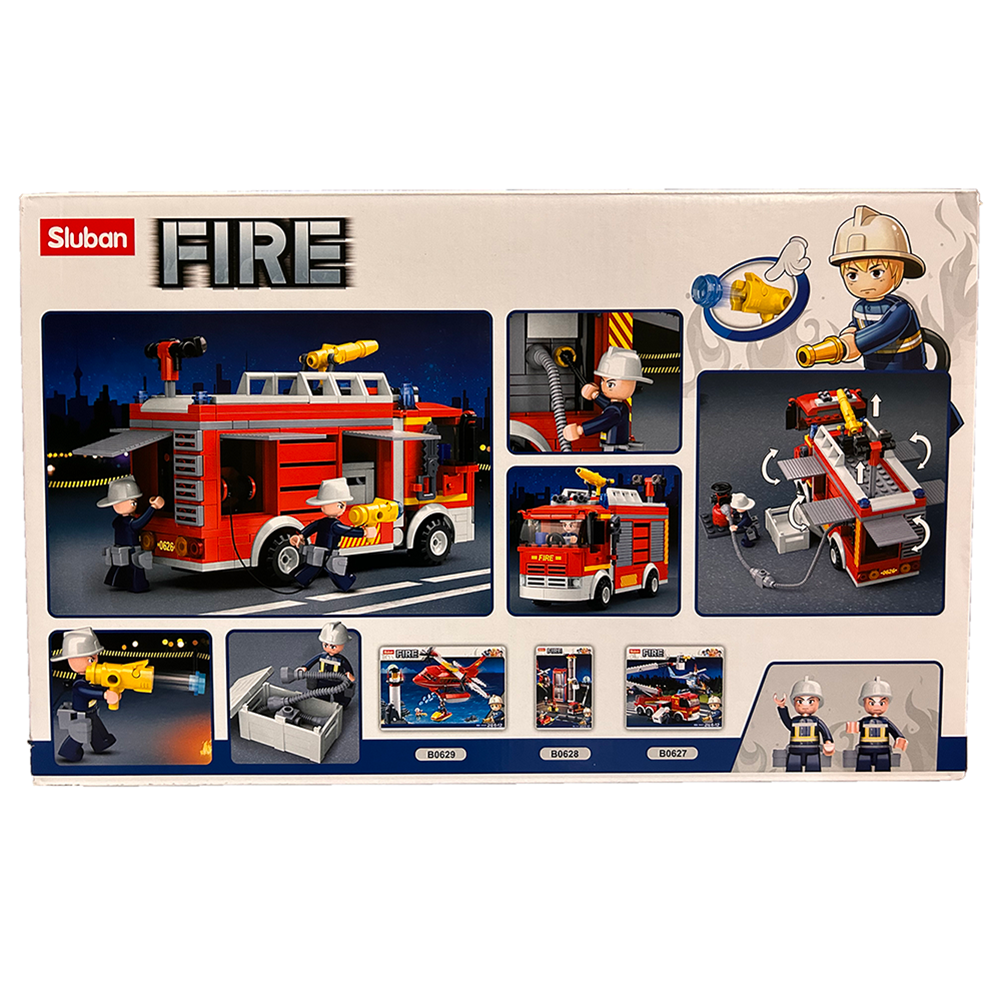 Fire Truck Water-Tank Building Brick Kit (343 Pcs)