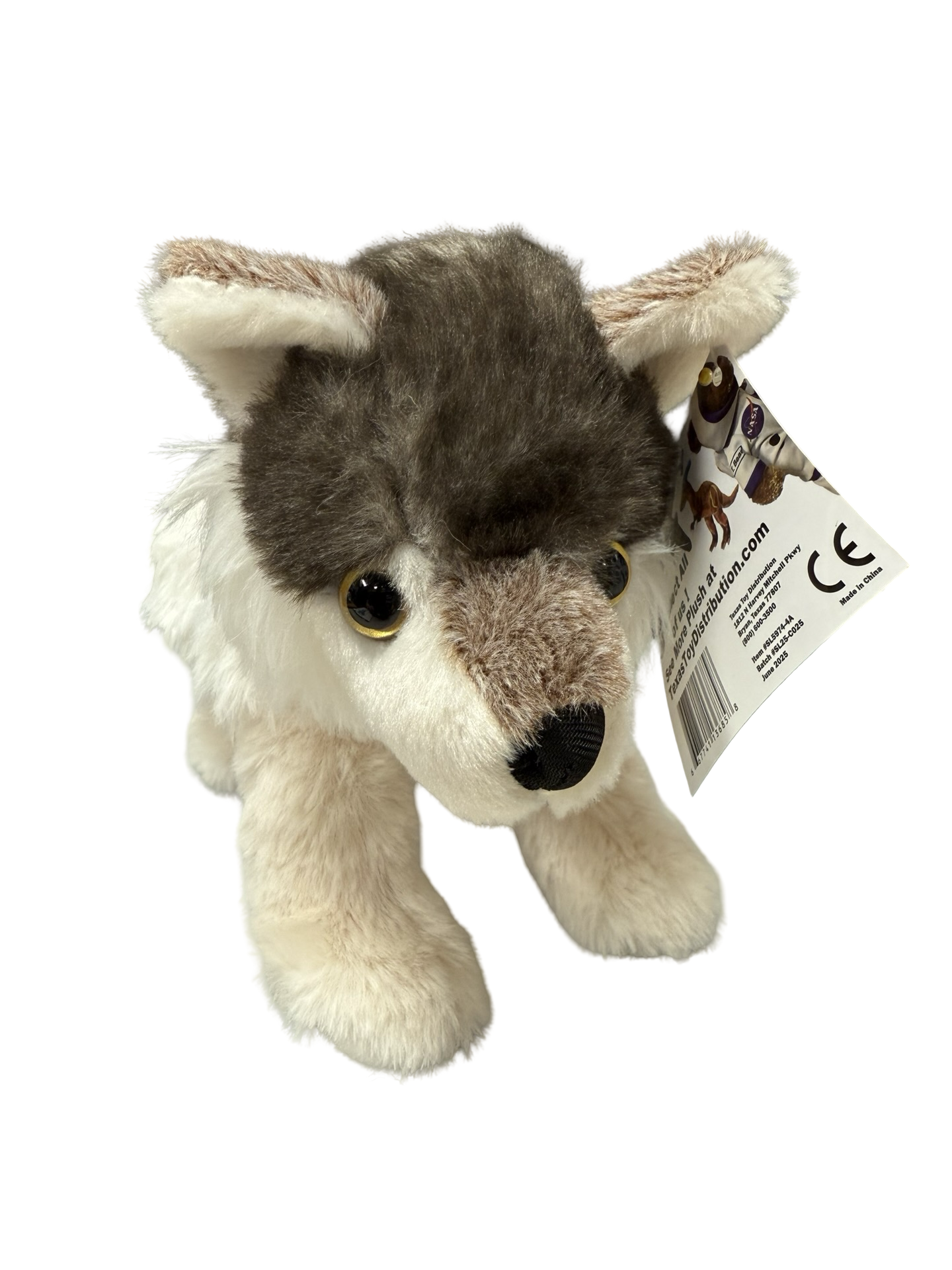 12" Standing Wolf Plush