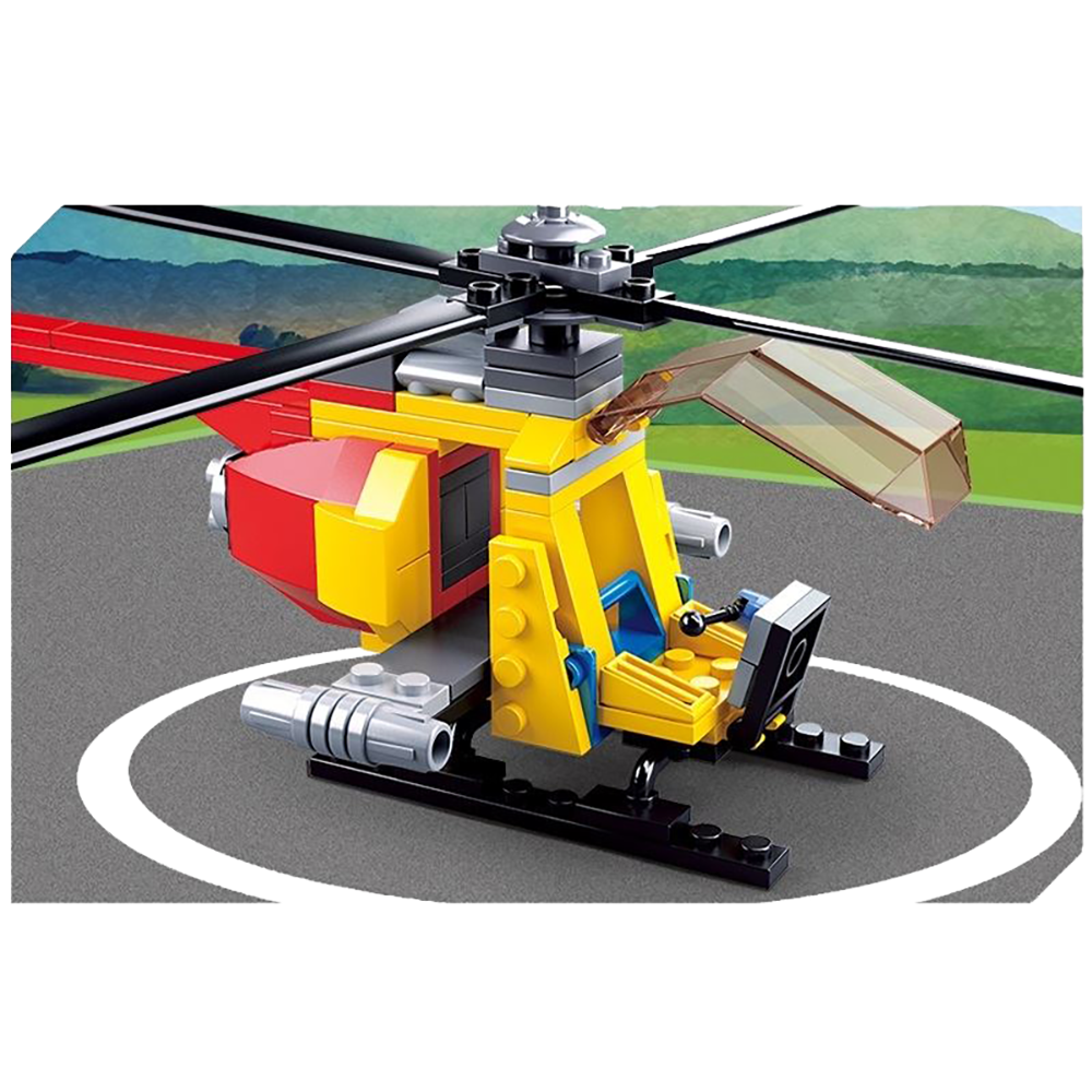 Aviation Helicopter Building Brick Kit (100 pcs)