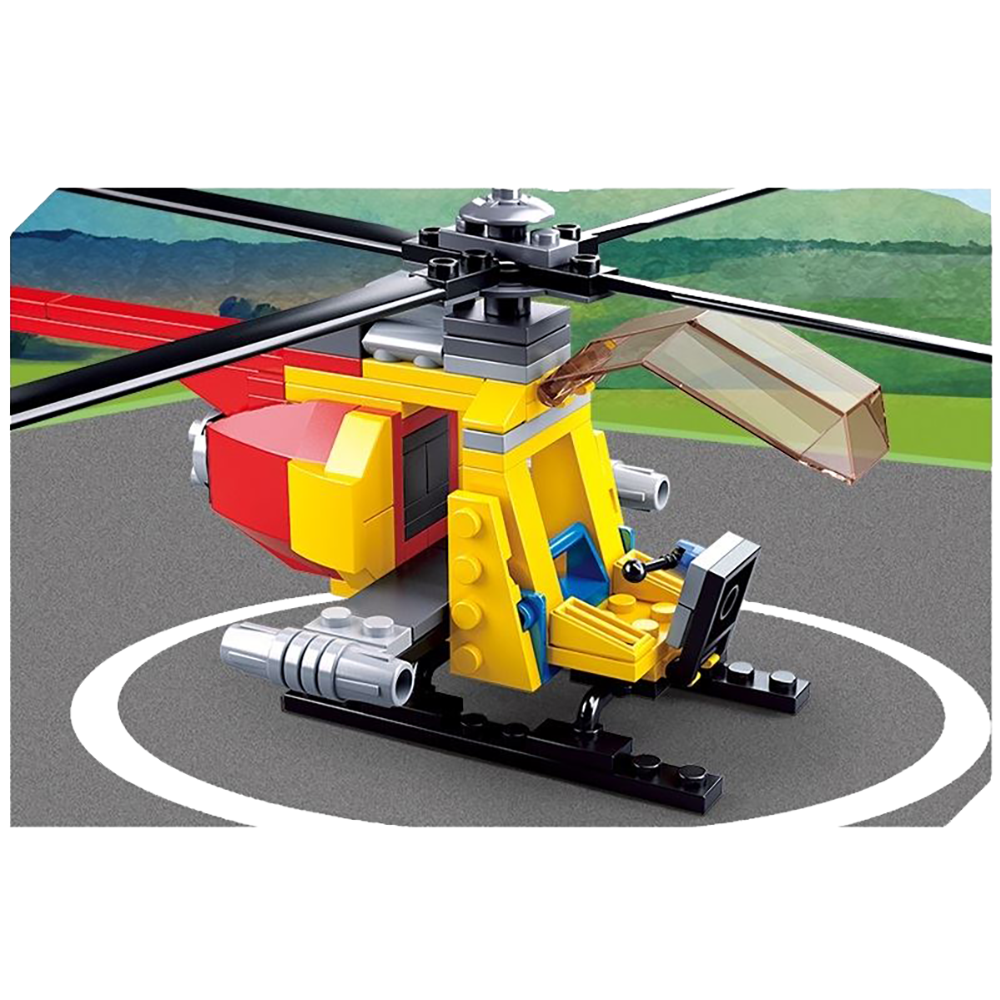 Aviation Helicopter Building Brick Kit (100 pcs) – Texas Toy Distribution