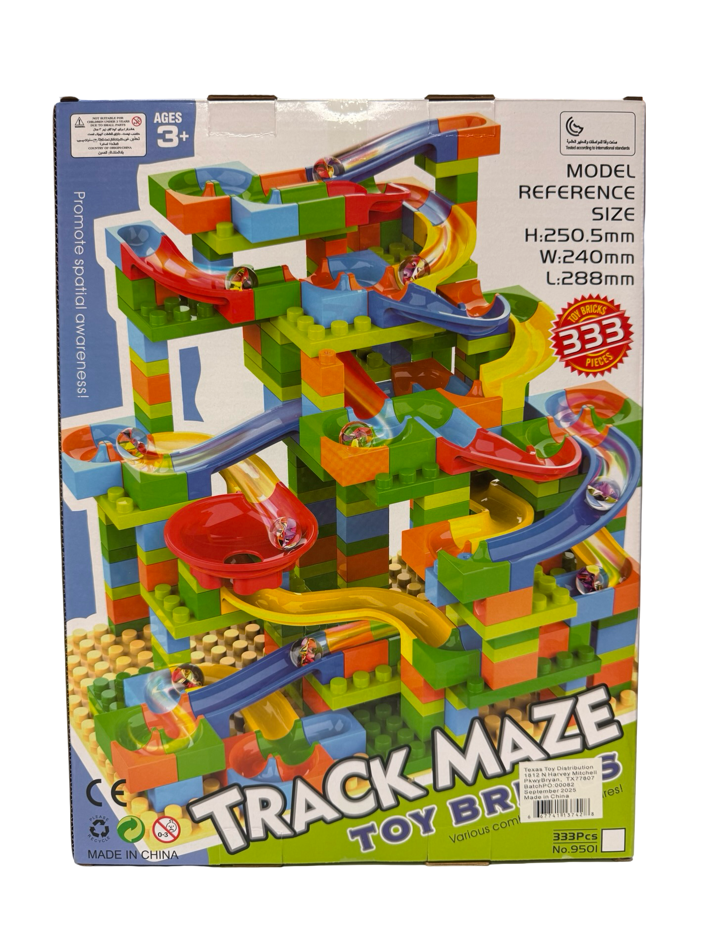 Building Brick Marble Maze