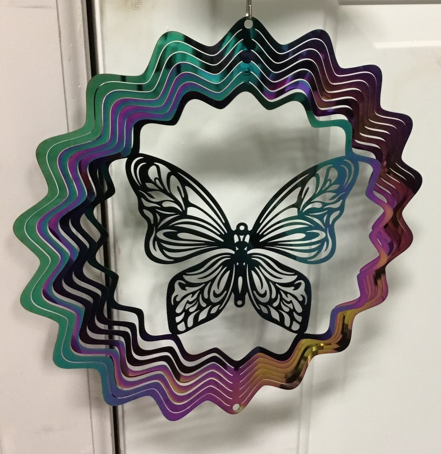 Artistic stainless steel Butterfly wind spinner