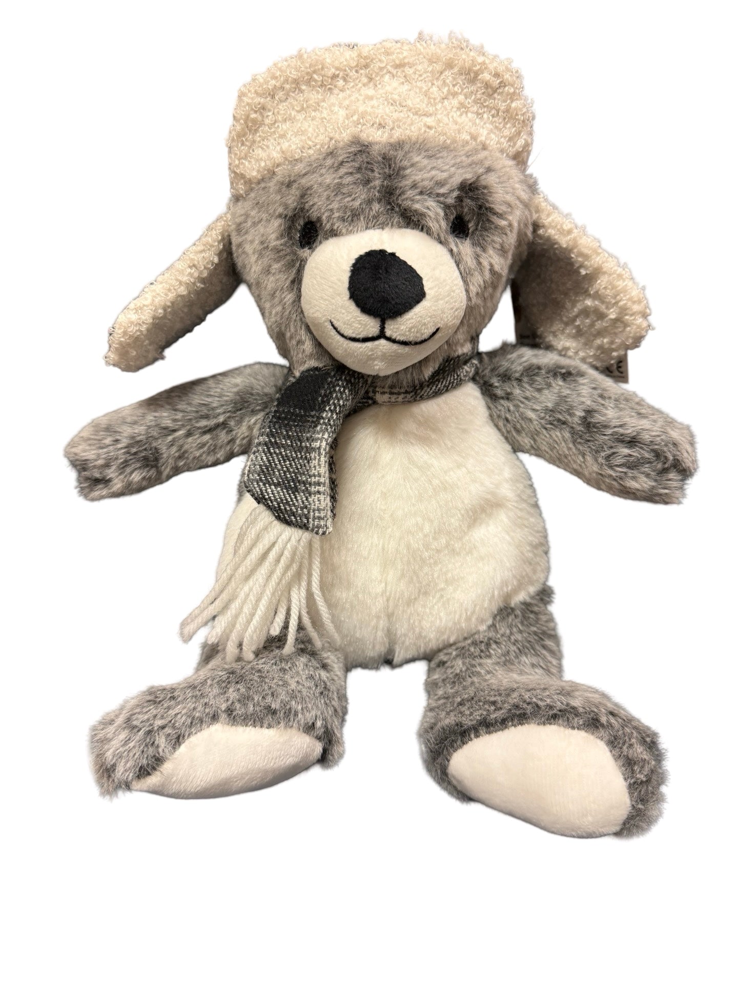 Grey Bear Plush Stuffed Animal