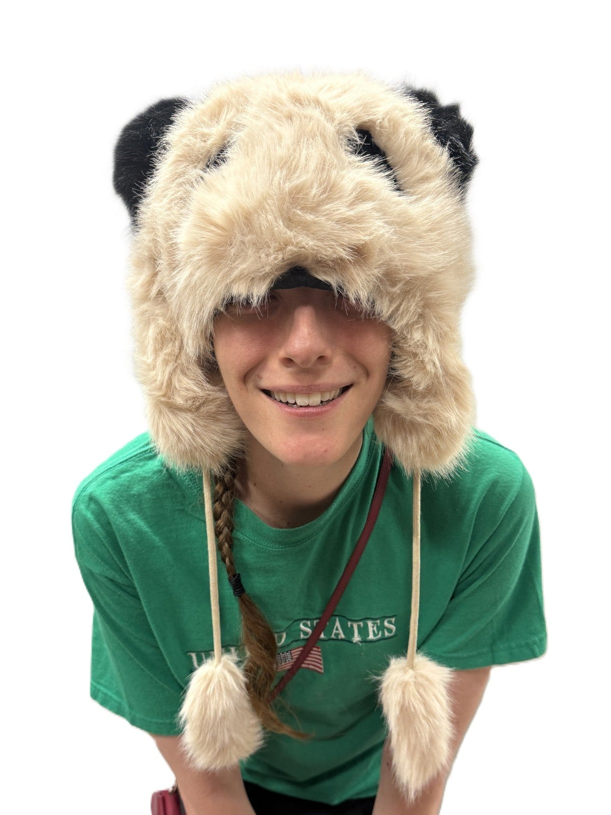 Fuzzy Panda Hat