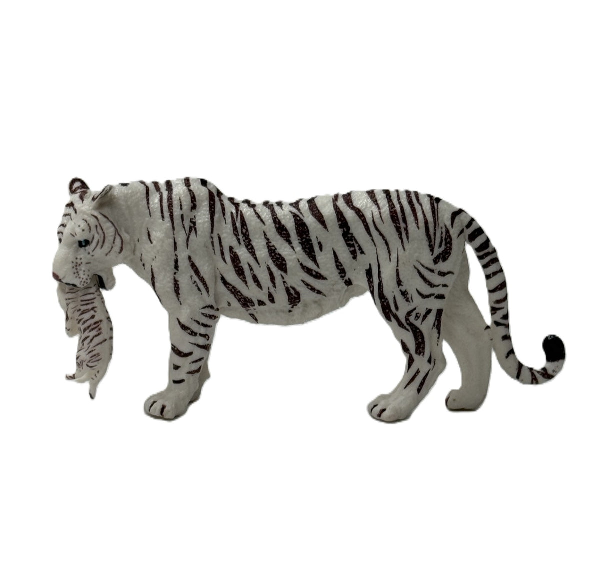 Great White Tiger with Cub Figurine 5"