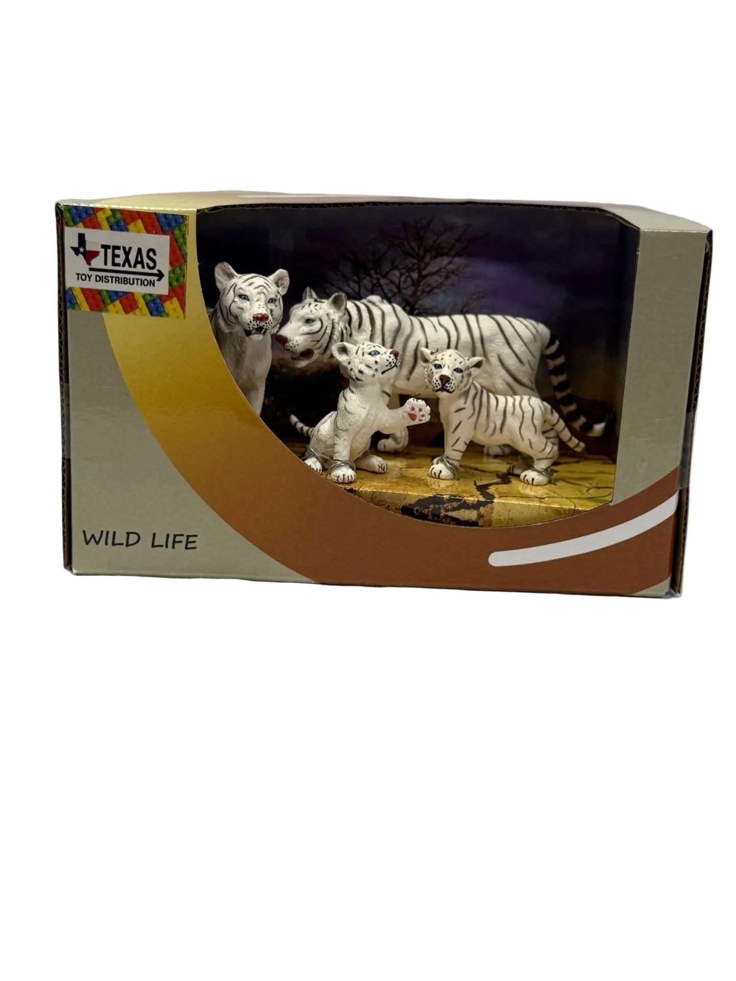 White Tiger Figurine Set