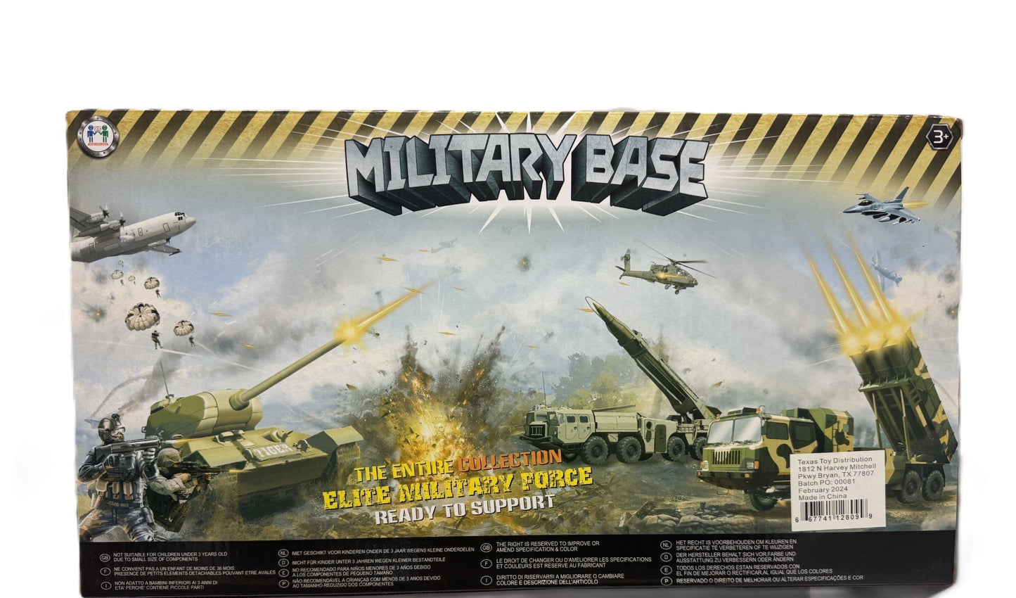 Military Base with Truck and Figurines