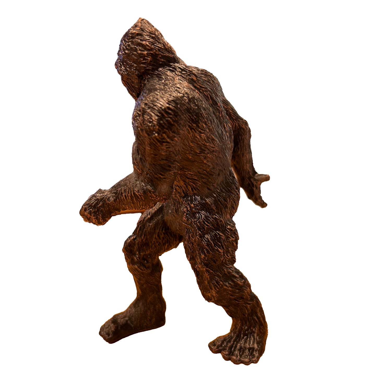 Bigfoot Painted Resin Figurine, 5" Tall Dark Brown Cryptid