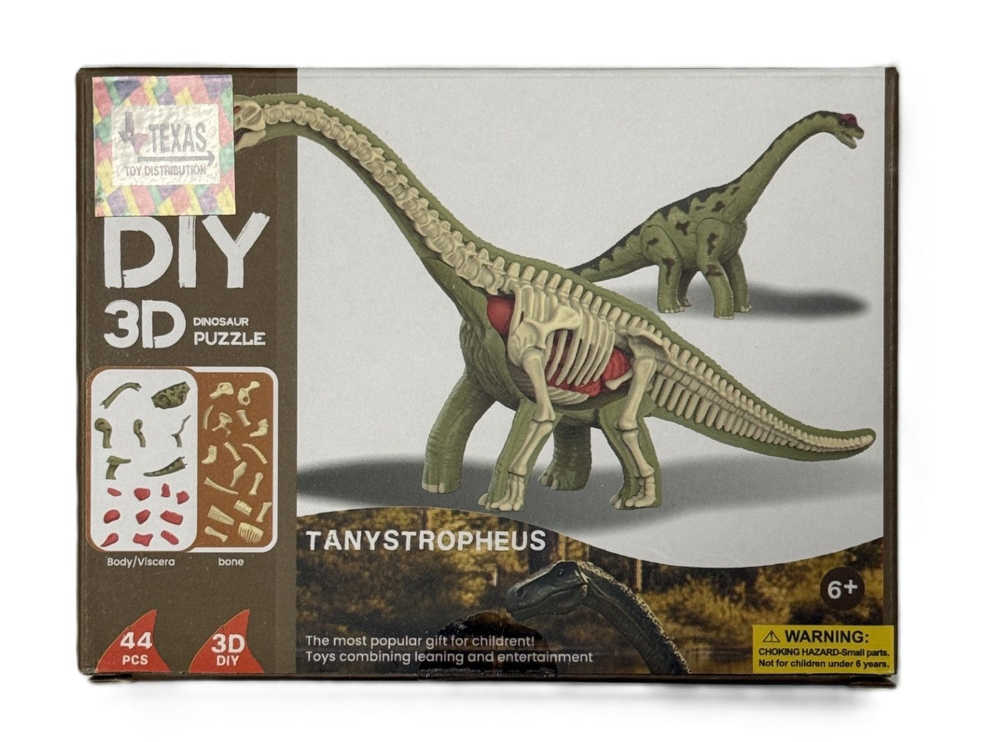 3D DIY Brachiosaurus Body & Bone Puzzle-STEM