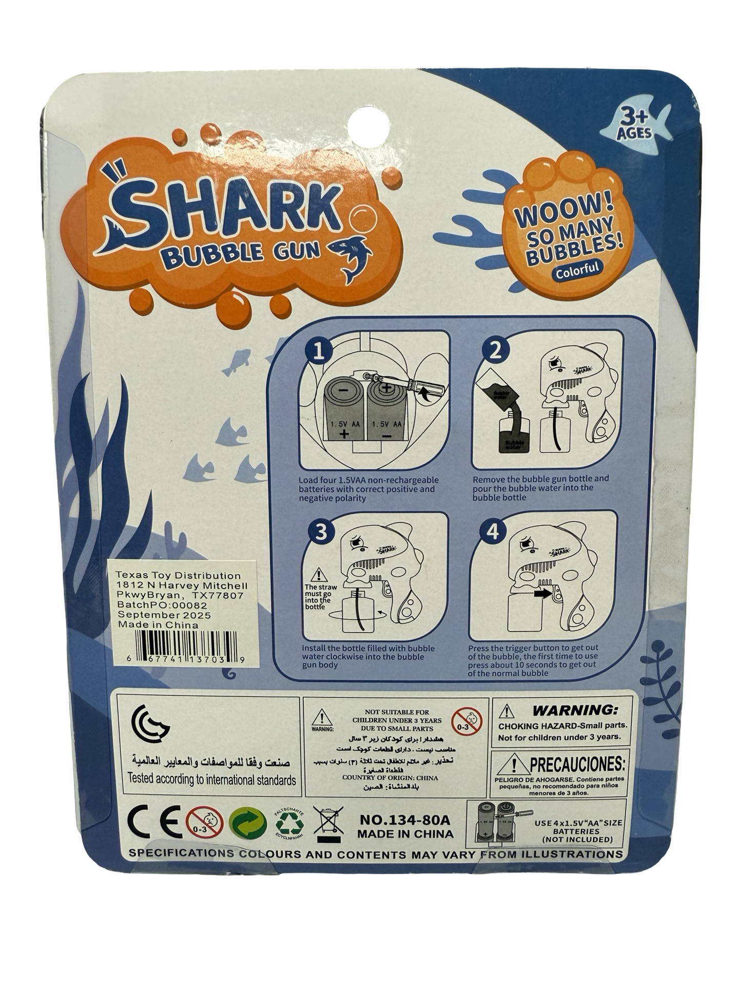 Shark Bubble Gun
