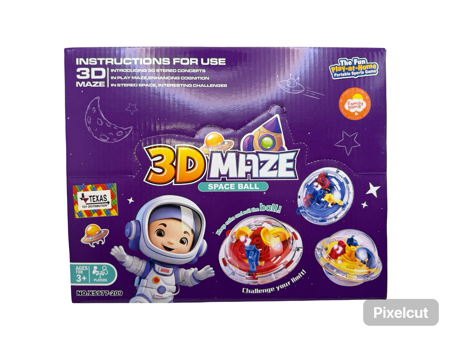 (16 pcs) 3D Maze Space Ball game