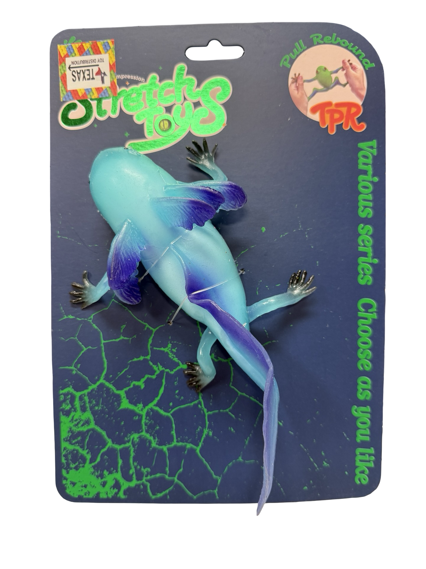 Blue Axolotl Squishy and Stretchy Toy