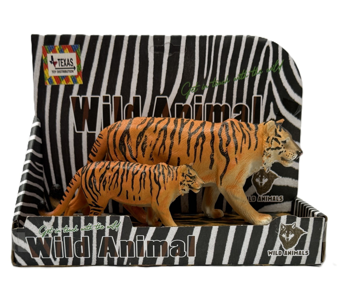 Mother and Daughter Tiger Figurine Set