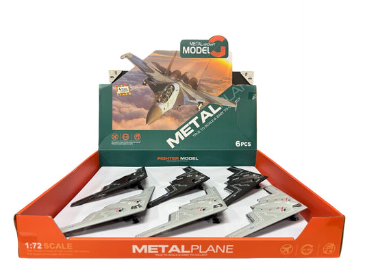 Diecast Metal B-2 Bomber Models Display of 6