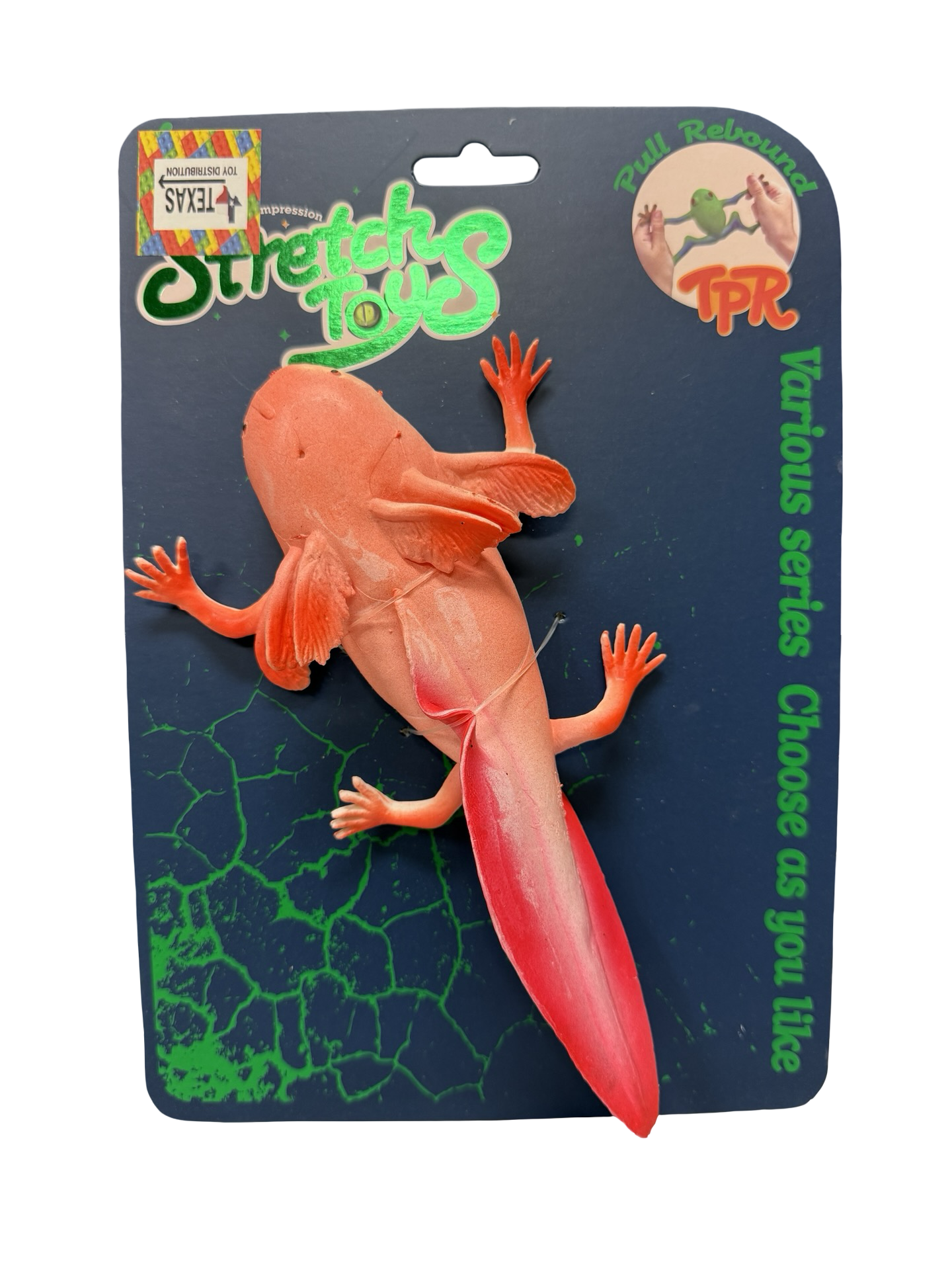 Pink Axolotl Squishy and Stretchy Toy