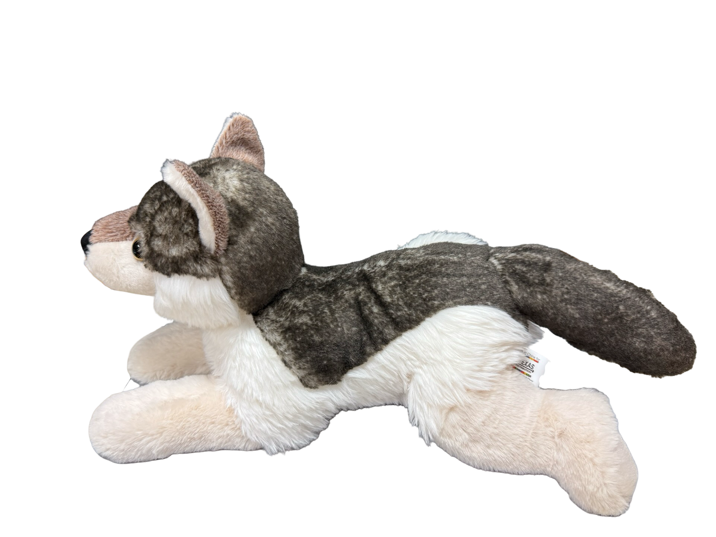 18" Lying Wolf Plush
